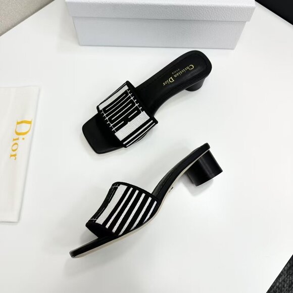 Dior fashion midsole slippers
